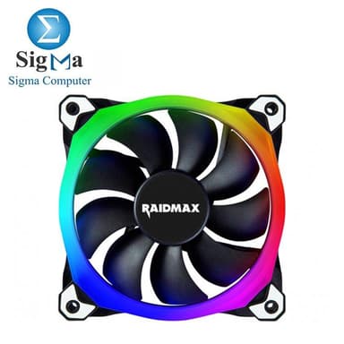 Raidmax RGB Fan NV-R120B 120mm RGB LED Case Fan - View 1