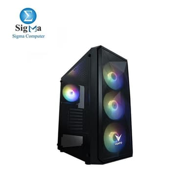 CASE VENTO FSP MESH VG10F 3Fan+Thermaltake Litepower LTP-0650P-2 650W Power Supply. - View 4