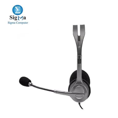 LOGITECH H110 STEREO HEADSET 3.5mm dual plug computer headset - 981-000271 - View 3