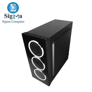 NEON ARGB G21-FWB Black ATX Mid Tower Computer Case+PSU 550W - View 3