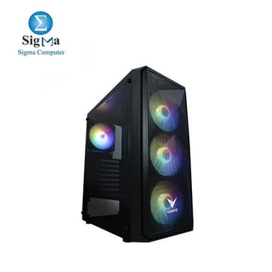 CASE VENTO FSP MESH VG10F 3Fan+Thermaltake Litepower LTP-0650P-2 650W Power Supply. - View 2