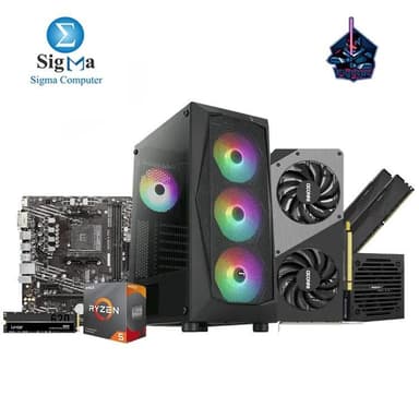 Fighter R5 3600 4060 8GB -324- MSI A520M-A PRO - AMD Ryzen 5 3600 - KLEVV 2x8GB 3200MHz - Inno3D RTX4060 8GB - Lexar NM620 256GB - Aerocool FALCON ARGB And VX PLUS 600W PSU - View 1