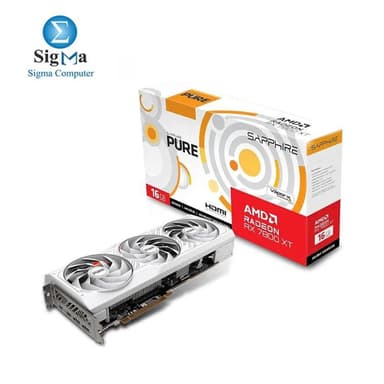 Sapphire Pure AMD Radeon RX 7800 XT Gaming Graphics Card with 16GB GDDR6, AMD RDNA 3 - View 1