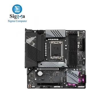 GIGABYTE B760M AORUS ELITE DDR4 Intel LGA 1700 m-ATX Motherboard, 4x DDR4 ~128GB, 2x PCI-E x16, 2x M.2, 4x SATA, 4x USB 3.2, 1x USB-C, 4x USB 2.0 - View 2
