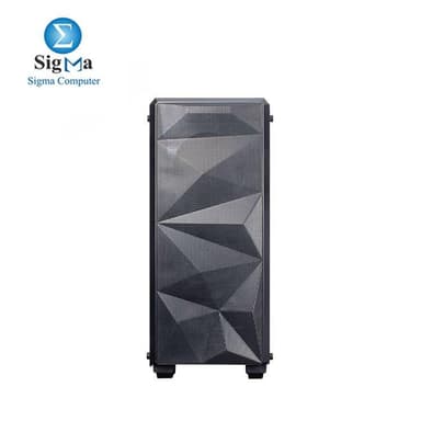 Redragon GC-510 Grindor Side Glass Temp Black+ power supply 600W - View 3