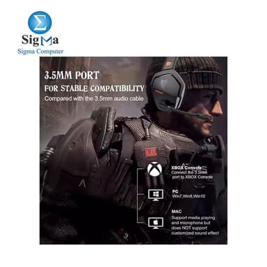 NUBWO N16 Stereo Gaming Headset with Noise Cancelling Microphone for PS5, PS4, Xbox One - View 6