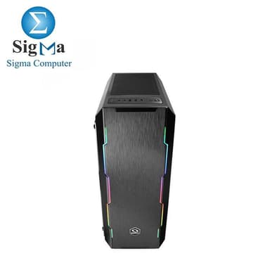 RAIDMAX ATTILA T25-FTB Tempered Glass ATX Mid Tower Computer Case+PSU 550W - View 2