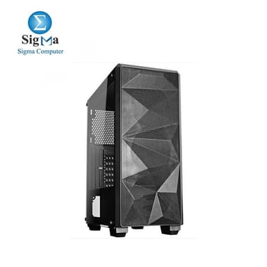 Redragon GC-510 Grindor Side Glass Temp Black+ power supply 600W - View 4