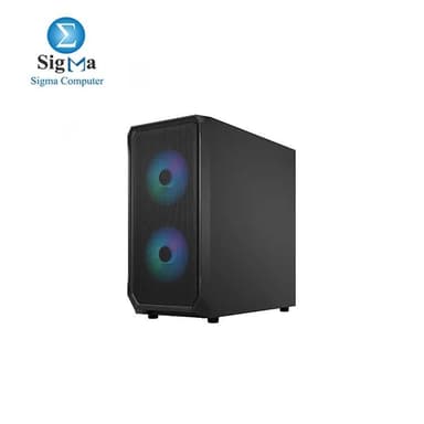 Fractal Design Focus 2 RGB Black TG Clear Tint, mid tower - Tempered Glass - View 3