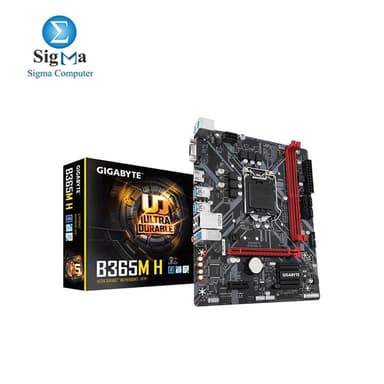 GIGABYTE B365M H Ultra Durable motherboard - View 1