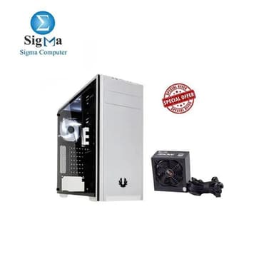BUNDLE BitFenix Nova TG 2 FAN with 2B PW236 Power Supply ATX PSU 350W WHITE - View 1