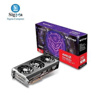 Sapphire Nitro AMD Radeon RX 7700 XT Gaming Graphics Card with 12GB GDDR6, AMD RDNA 3 - View 1