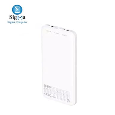 Proda PD-P39 Hujon Series Wired Power Bank, 10000 mAh - White - View 2
