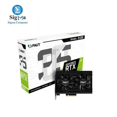 Palit  GeForce RTX™ 3050 Dual 8GB GDDR6 128bit DVI HDMI DP - View 1