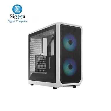 Fractal Design Focus 2 RGB White TG Clear Tint - View 1