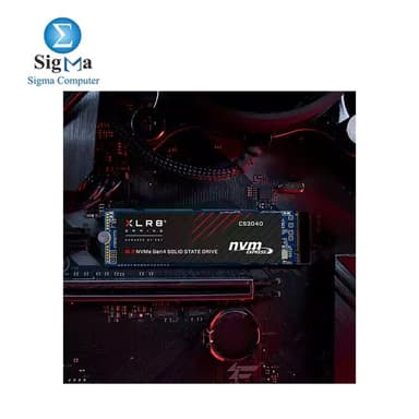 PNY XLR8 CS3040 1TB M.2 NVMe Gen4 x4 Internal Solid State Drive (SSD) 3D Flash Memory - View 3