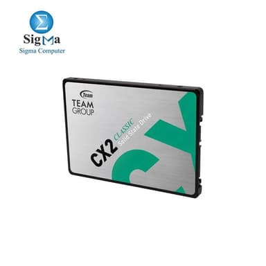 TeamGroup CX2 256GB SATA 2.5 Read Speed 520 MB/s Write Speed 430 MB/s - View 2