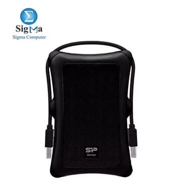 Silicon Power 2TB Rugged Portable External Hard Drive Armor A30, Shockproof USB 3.0 , Black - View 2