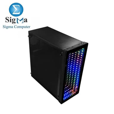 RAIDMAX GALAXY X230FAB ARGB Tempered Glass ATX Mid Tower Computer Case+PSU 550W - View 2