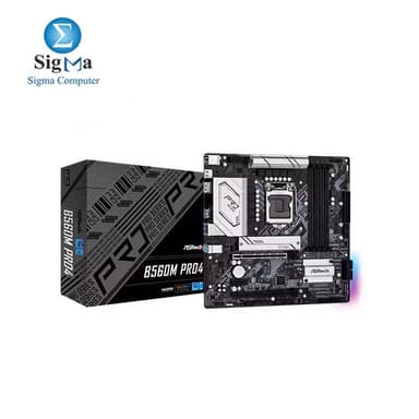 Asrock Intel B560M Pro4 DDR4 OC MotherBoard - View 1
