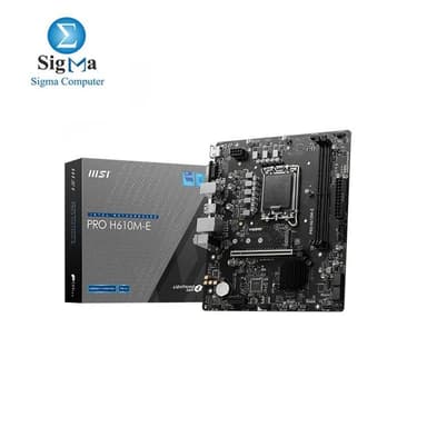 MSI PRO H610M-E Socket LGA 1700 Motherboard - View 2
