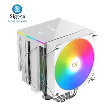 XIGMATEK AK6 Dual Digital Arctic 240W TDP 6 Heat Pipes 120mm ARGB PWM Fan 28dBA 78 CFM Intel LGA 1851 AMD AM5 Ready - View 1