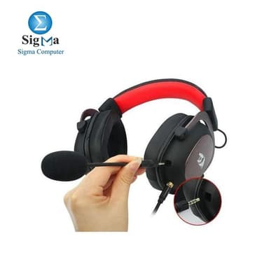 Redragon H510 Zeus 7.1 Gaming Headset -  Surround Sound - Black/Red - View 4