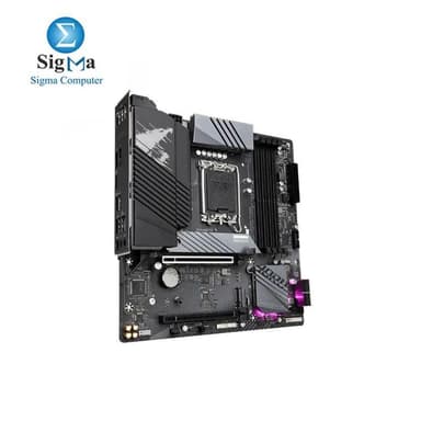 GIGABYTE B760M AORUS ELITE DDR4 Intel LGA 1700 m-ATX Motherboard, 4x DDR4 ~128GB, 2x PCI-E x16, 2x M.2, 4x SATA, 4x USB 3.2, 1x USB-C, 4x USB 2.0 - View 3