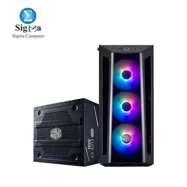 COOLER MASTER MASTERBOX MB520 3FANS ARGB with power supply 600W Elite V3 - View 1