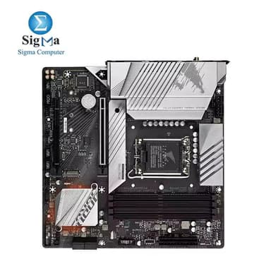 GIGABYTE Intel® B660 AORUS Motherboard with 12*+1+1 Twin Hybrid Phases Digital VRM Design , DDR5 MEMORY Design, Fully Covered Thermal Design , 2 x PCIe 4.0 M.2 with Thermal Guard, Intel® 2.5GbE LAN, WIFI 6 802.11ax, Rear USB 3.2 Gen 2x2 Typ - View 3