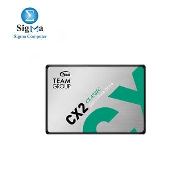 TeamGroup CX2 256GB SATA 2.5 Read Speed 520 MB/s Write Speed 430 MB/s - View 1