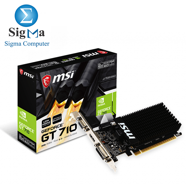 MSI GeForce GT 710 2GD3H LP  64-Bit DDR3 Video Card