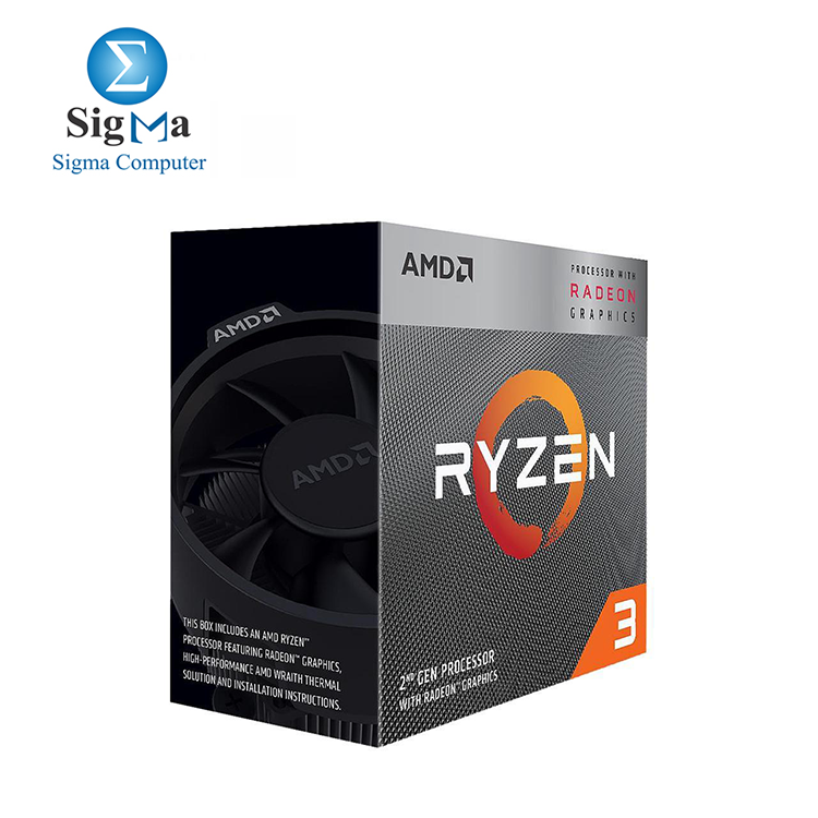 CPU-AMD-RYZEN 3 3200G 4-Core Desktop Processor with Radeon Graphics