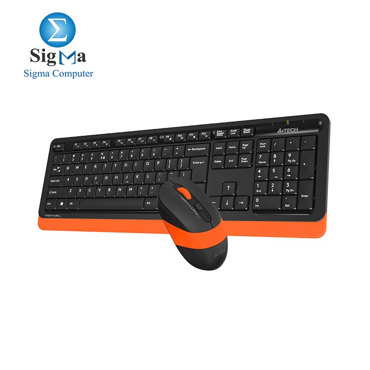 KB Mouse A4tech Wireless Fstyler FG1010 ORANGE