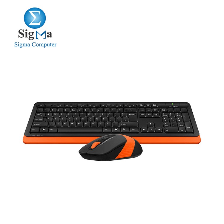 KB+Mouse A4tech Wireless Fstyler FG1010 ORANGE