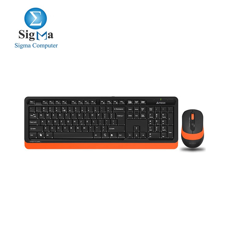 KB Mouse A4tech Wireless Fstyler FG1010 ORANGE