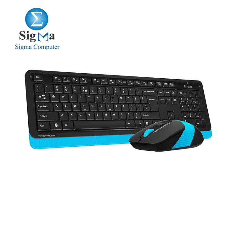 KB+Mouse A4tech Wireless Fstyler FG1010 BLUE