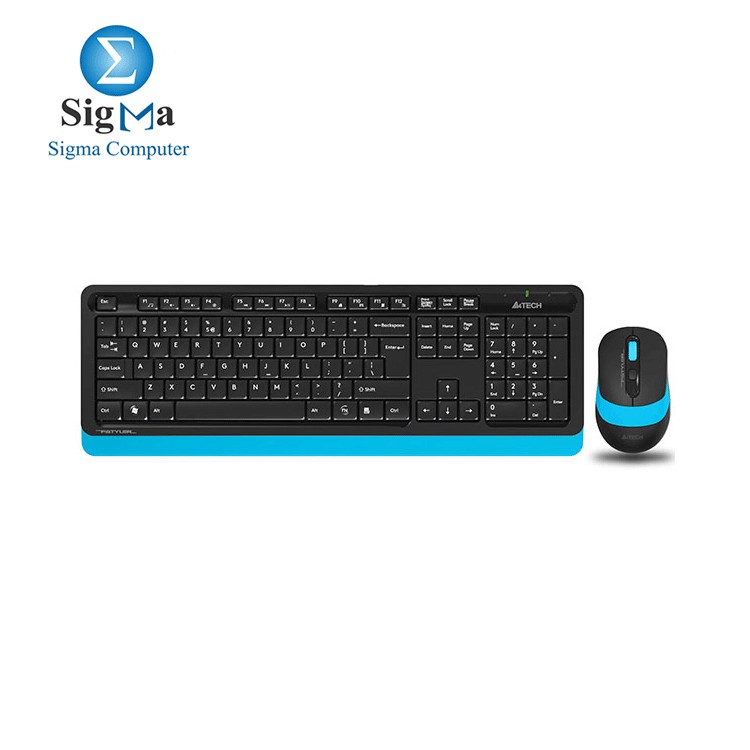 KB+Mouse A4tech Wireless Fstyler FG1010 BLUE