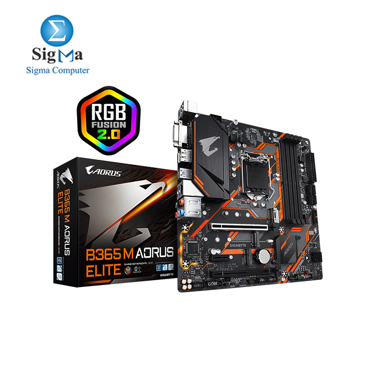 B365 M AORUS ELITE  Motherboard With RGB Fusion 2.0 