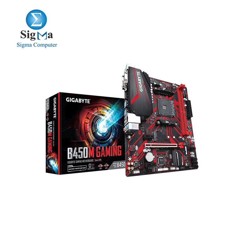 Gigabyte AMD B450M GAMING Gaming Motherboard 