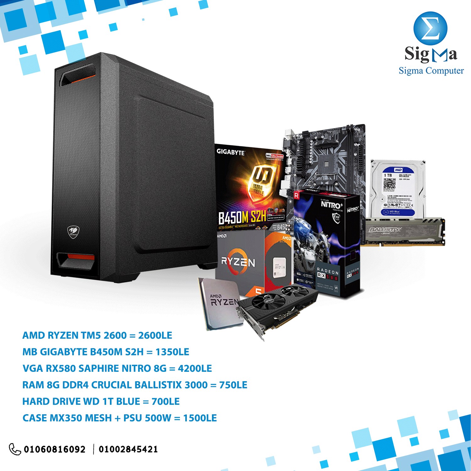 Bundle B450M With Ryzen 2600