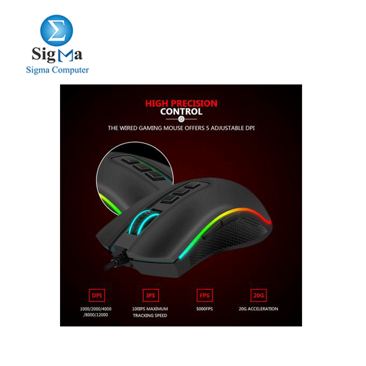 Redragon M711 COBRA -FPS Flawless sensor Gaming Mouse