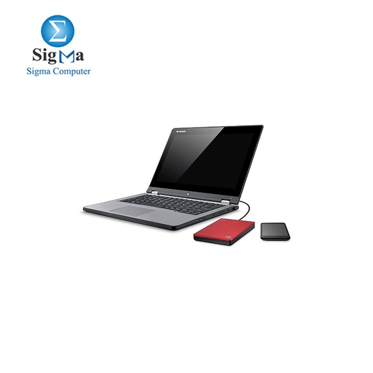 2TB Backup Plus Slim Portable USB 3.0 External HDD - Red