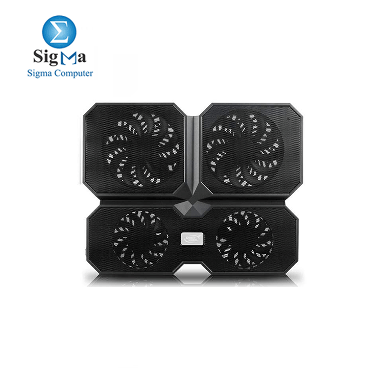 DEEPCOOL Multi Core X6 Cooling Pad Stand with 2 USB   4 Powered Fans