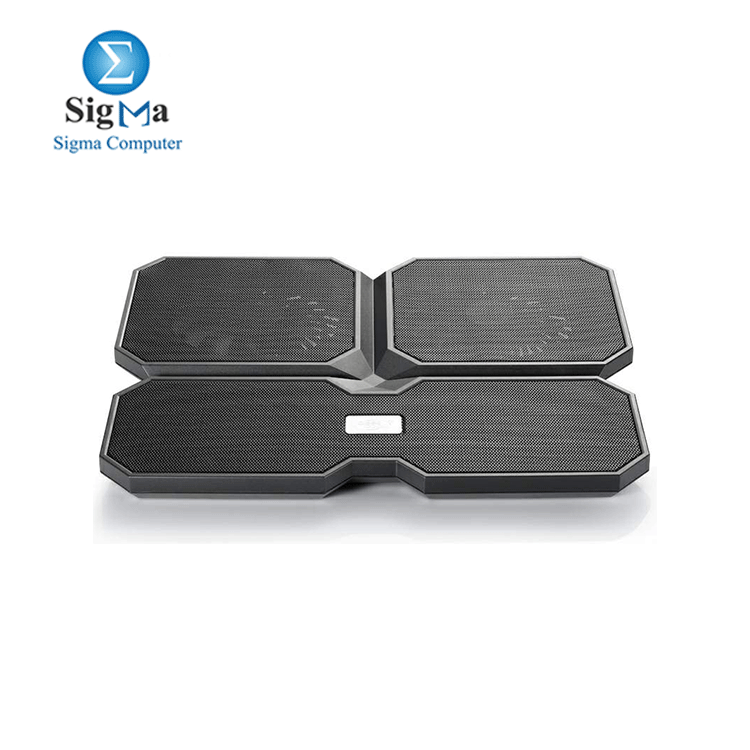 DEEPCOOL Multi Core X6 Cooling Pad Stand with 2 USB   4 Powered Fans