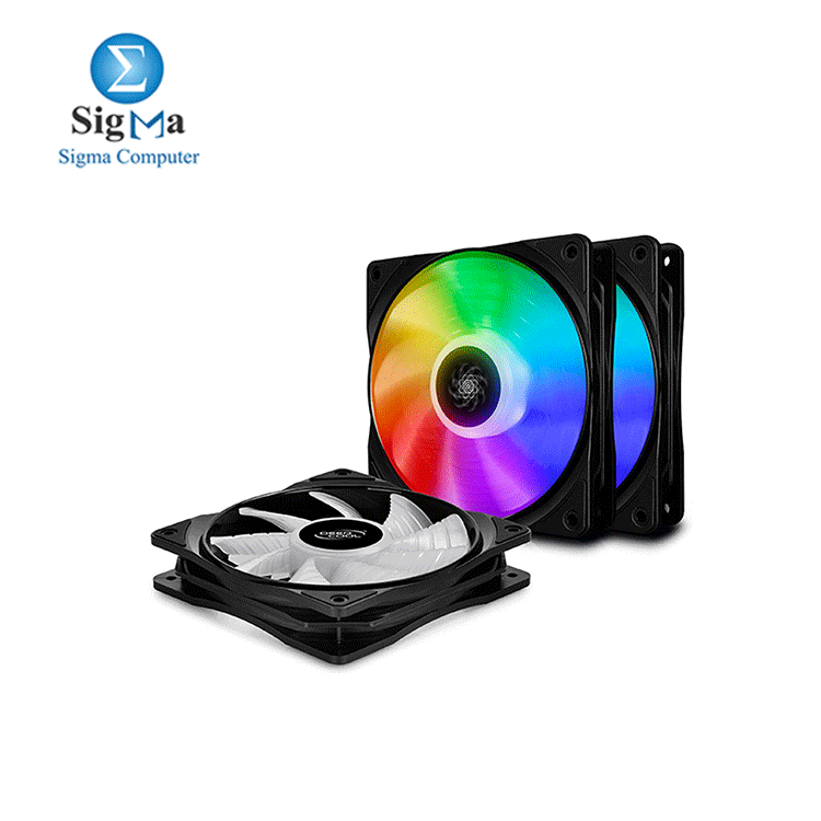 DEEPCOOL RF 120 - 3 IN 1 Addressable RGB, Motherboard SYNC by 5V ADD RGB 3x 120