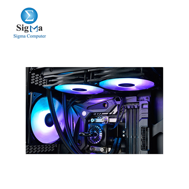 DEEPCOOL RF 120 - 3 IN 1 Addressable RGB, Motherboard SYNC by 5V ADD RGB 3x 120