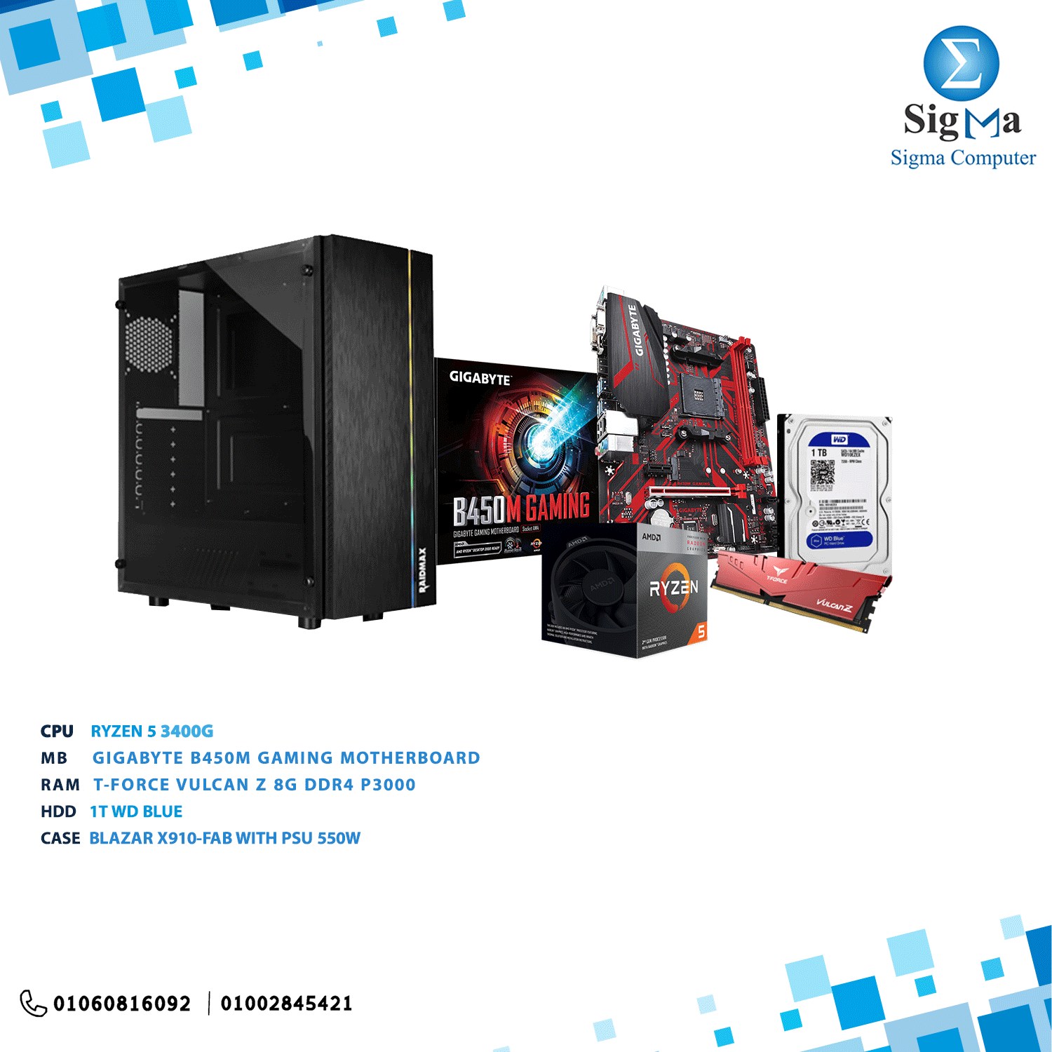 Gaming Bundle 3400G With B420M MB