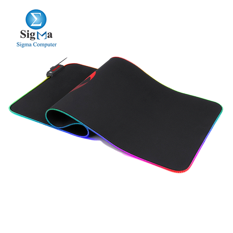 Redragon P027 RGB Wired Mouse Pad, Non-slip Rubber Base, Stiched Edges (800 x 300 x 3mm)