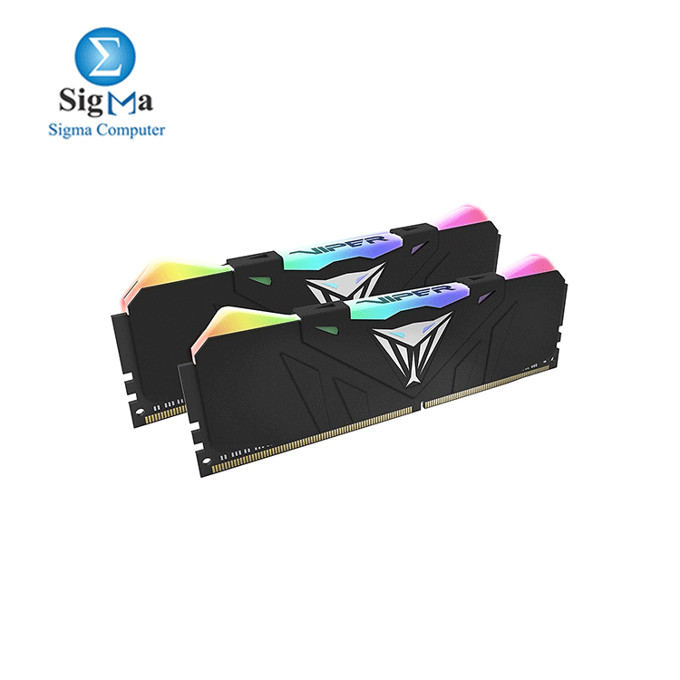 Patriot Viper Gaming RGB  DDR4 DRAM 3200MHz 16GB 2 8 Kit - Black - RGB 